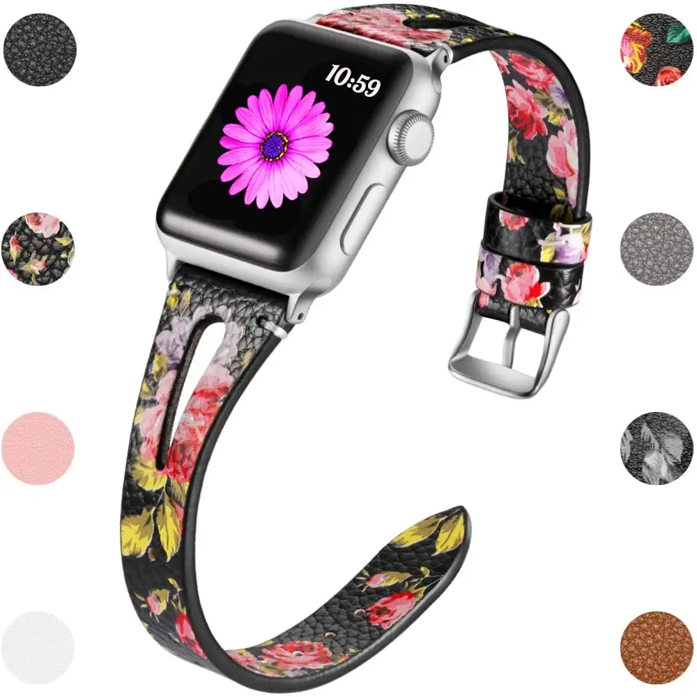 Leather Printed Loop Strap For Iwatch Bracelet 44/42/40/38mm Genuine Replacement Wristband For Apple Watch band 4/3/2/1 Accessor
Leather Printed Loop Strap For Iwatch Bracelet 44/42/40/38mm Genuine Replacement Wristband For Apple Watch band 4/3/2/1 Accessor