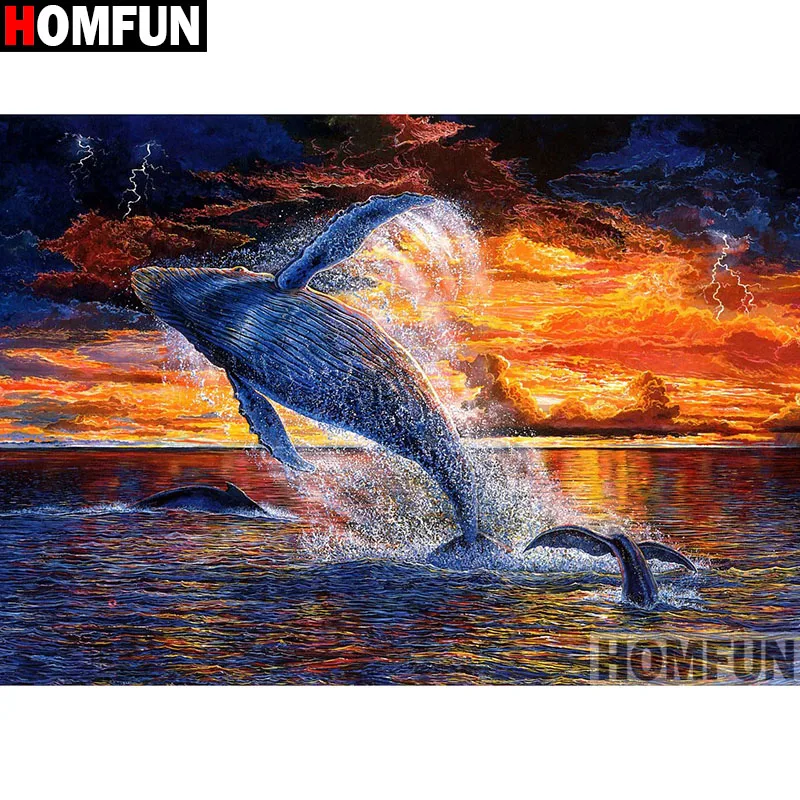 HOMFUN Full Square/Round Drill 5D DIY Diamond Painting "Animal whale" 3D Embroidery Cross Stitch 5D Home Decor A13483
HOMFUN Full Square/Round Drill 5D DIY Diamond Painting "Animal whale" 3D Embroidery Cross Stitch 5D Home Decor A13483