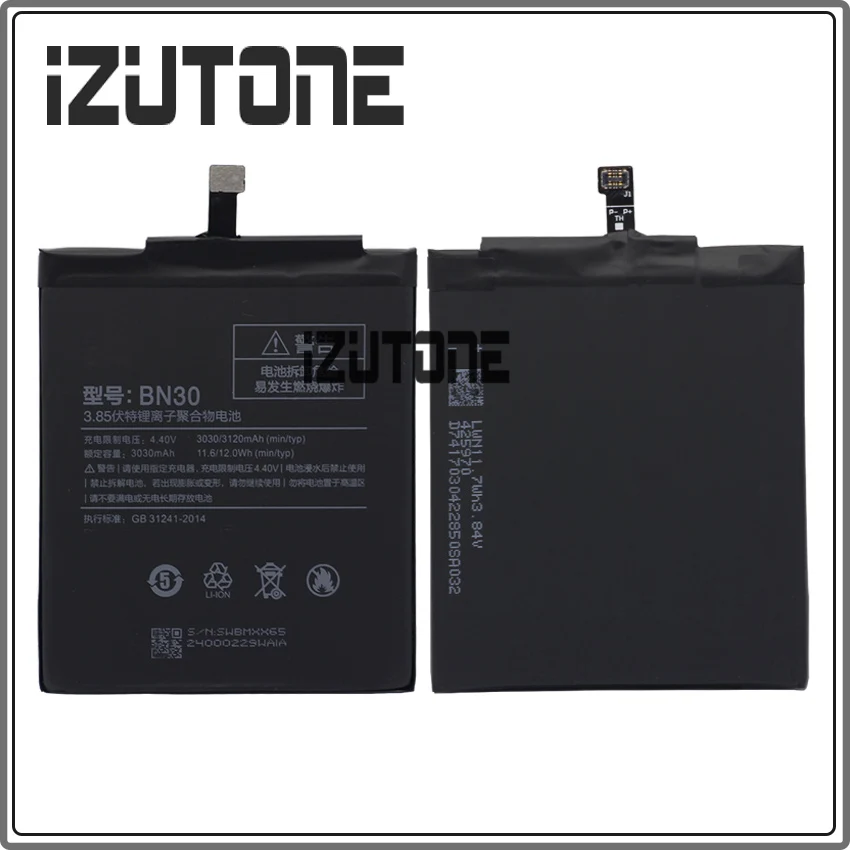 For Xiaomi Redmi 4A Battery BN30 3120mAh Redrice Hongmi Bateria Accumulator By Free Shipping | Мобильные телефоны и
