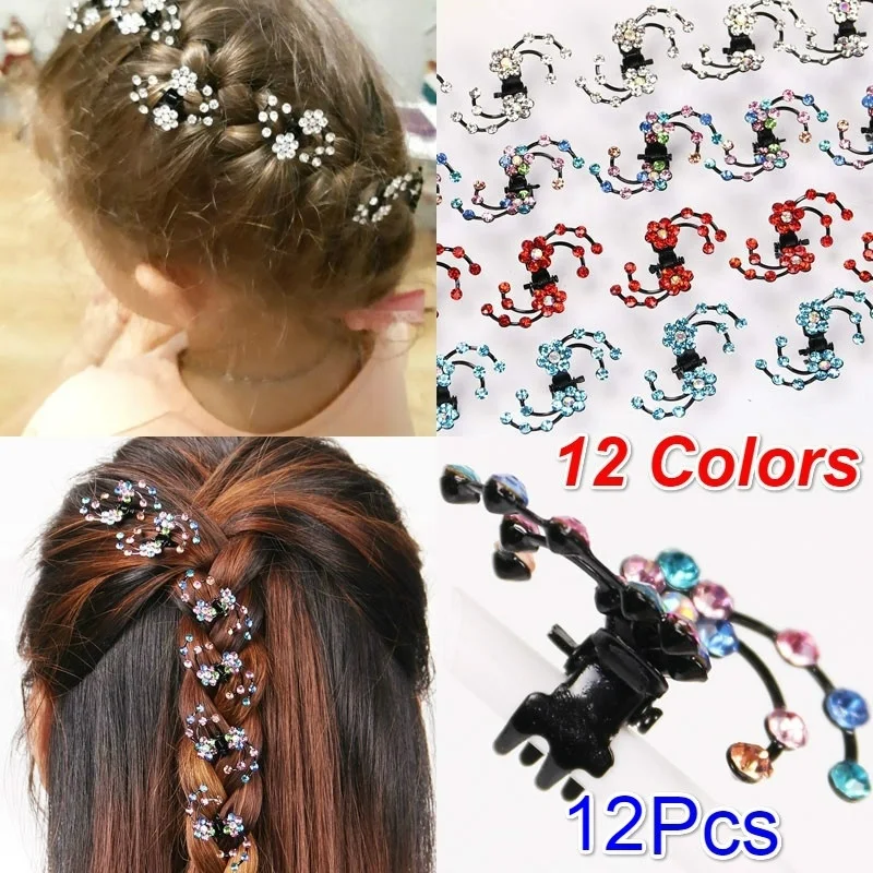 12Pcs Wedding Bridal Crystal Hairpins Women Flower Hair Claws Mini Barrettes Rhinestone Hair Clips Clamp Girls Hair Accessories
12Pcs Wedding Bridal Crystal Hairpins Women Flower Hair Claws Mini Barrettes Rhinestone Hair Clips Clamp Girls Hair Accessories