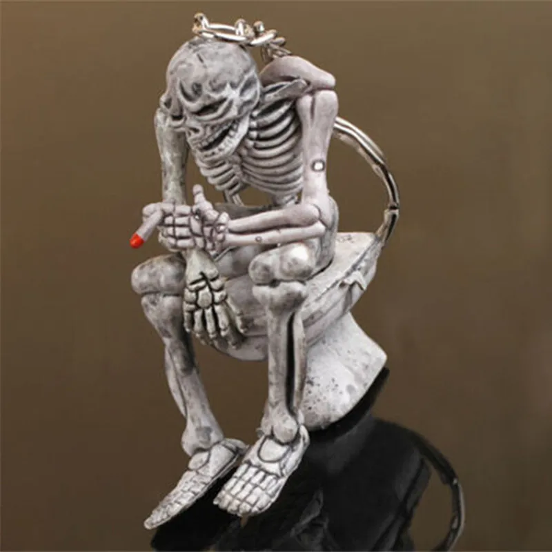 Men Women Creative Chic Toilet Skeleton Skull Purse Bag Key Ring Keychain Jewelry Pendant Funny Christmas Gifts llaveros Mujer
Men Women Creative Chic Toilet Skeleton Skull Purse Bag Key Ring Keychain Jewelry Pendant Funny Christmas Gifts llaveros Mujer