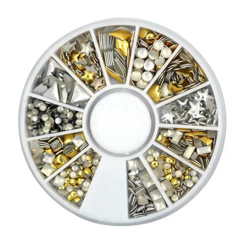 12 Style Metal Rivet Round Nail Art Decorations DIY Nail Decals Ornaments Rhinestone Nail Art Decorations
12 Style Metal Rivet Round Nail Art Decorations DIY Nail Decals Ornaments Rhinestone Nail Art Decorations