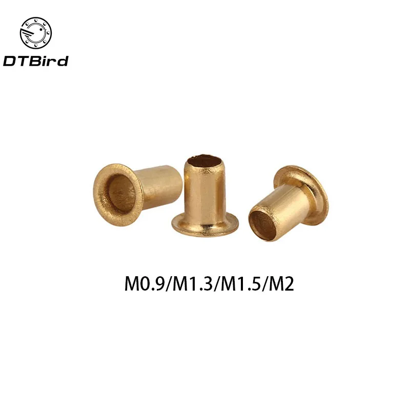 100Pcs M0.9 M1.3 M1.5 M2 GB876 Tubular Rivets Double-sided Circuit Board PCB Nails Copper Hollow Rivet Nuts HW036
100Pcs M0.9 M1.3 M1.5 M2 GB876 Tubular Rivets Double-sided Circuit Board PCB Nails Copper Hollow Rivet Nuts HW036