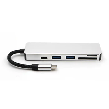 Foldable USB Hub Type-C to 5 Port USB3.0/2.0/1.0+TF/Micro SD+SD / SDHC / SDXC Micro SDAdapter Charging USB C Hub Card Reader
Foldable USB Hub Type-C to 5 Port USB3.0/2.0/1.0+TF/Micro SD+SD / SDHC / SDXC Micro SDAdapter Charging USB C Hub Card Reader