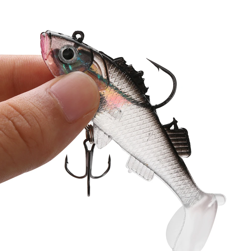 1 pcs Lifelike Silicone Soft Lures 8.5cm 15g Fishing Baits Bass Trout Shad Bait Crank Swim Bait Durable 3 Colors Fishing Tool
1 pcs Lifelike Silicone Soft Lures 8.5cm 15g Fishing Baits Bass Trout Shad Bait Crank Swim Bait Durable 3 Colors Fishing Tool