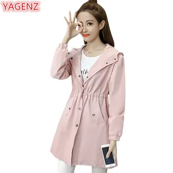 YAGENZ Trench Coats Women Thin Hooded Pink Coat Fashion Spring Autumn Clothes Long Coat Long sleeve Ladies Windbreaker Coat 966
YAGENZ Trench Coats Women Thin Hooded Pink Coat Fashion Spring Autumn Clothes Long Coat Long sleeve Ladies Windbreaker Coat 966