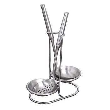 Stainless Steel Spoon Rest Holder Vertical Soup Ladle Long Handle Colander Rack Holder Stand Kitchen Tool
Stainless Steel Spoon Rest Holder Vertical Soup Ladle Long Handle Colander Rack Holder Stand Kitchen Tool