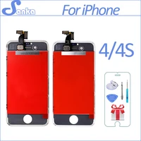 SANKA For iPhone 4 4G 4S A1332 LCD Display Digitizer Touch Screen Assembly A1332 Ecran Screen Replacement Mobile Phone Parts image