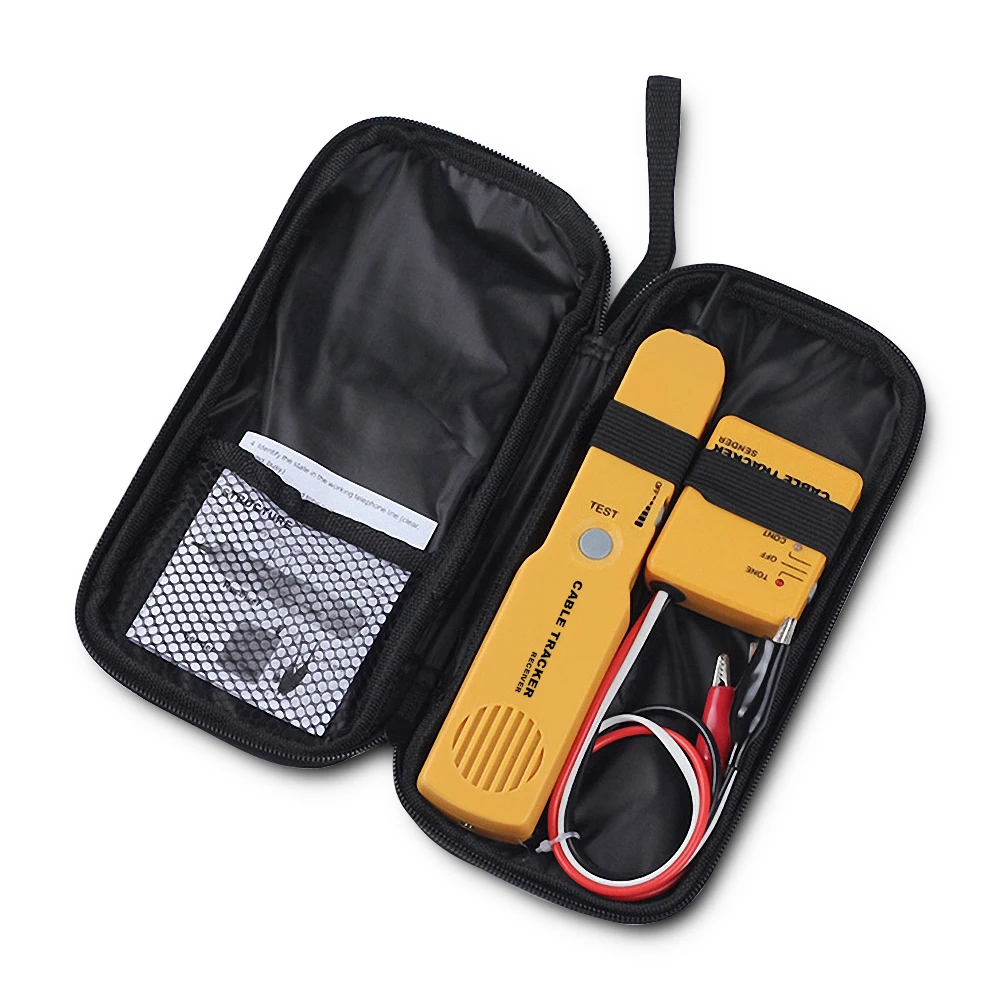 RJ11 Network Tools Kit Cable Tracker Wire Tester Cable Finder Toner Diagnose Tone Telephone Line Finder Detector
RJ11 Network Tools Kit Cable Tracker Wire Tester Cable Finder Toner Diagnose Tone Telephone Line Finder Detector