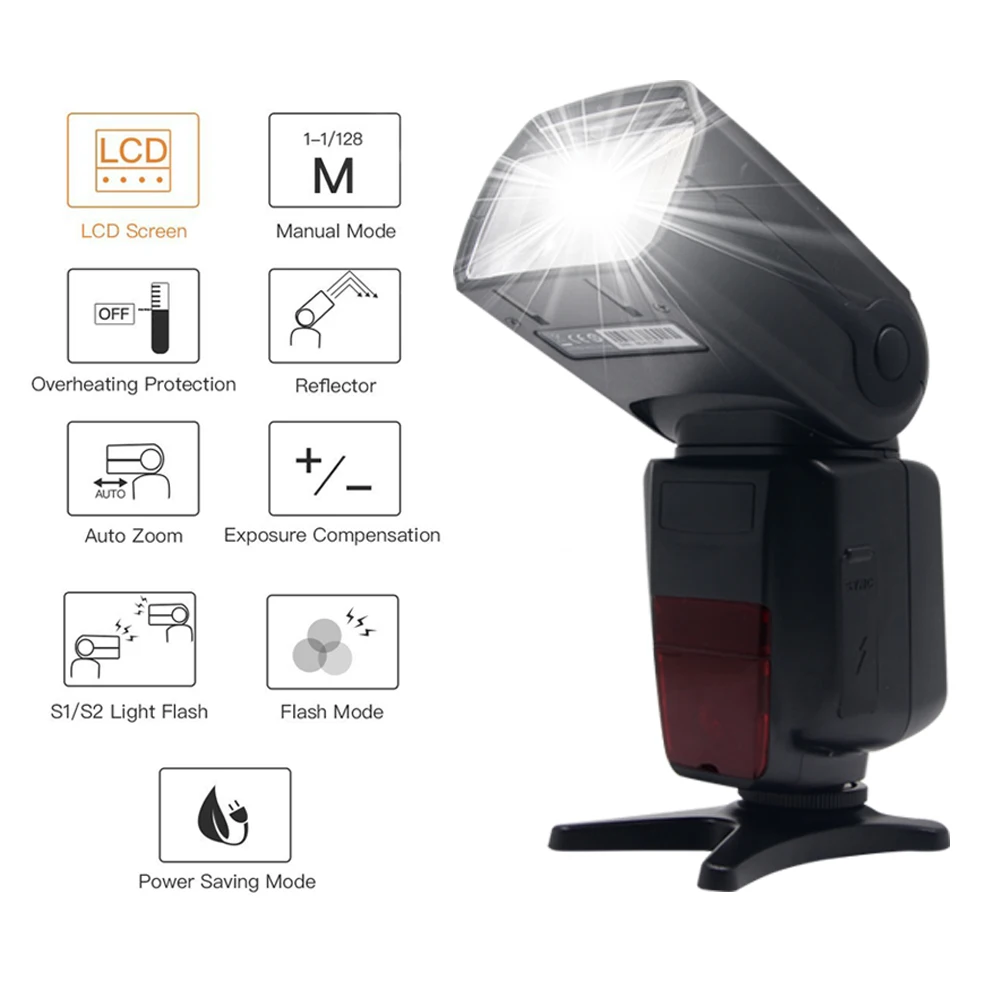 Mcoplus TR-980 TTL Auto-Focus Professional Flash Speedlite For Canon 100D 650D 600D 550D 500D 450D 400D 1100D
Mcoplus TR-980 TTL Auto-Focus Professional Flash Speedlite For Canon 100D 650D 600D 550D 500D 450D 400D 1100D