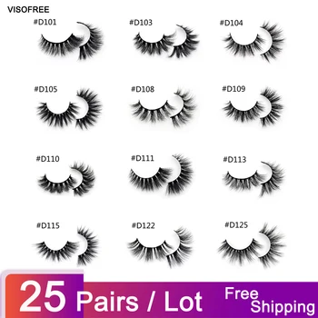 25pairs/lot Visofree Mink Eyelashes 3D Mink Lashes Thick HandMade Full Strip Lashes Cruelty Free Luxury Makeup Dramatic Lashes
25pairs/lot Visofree Mink Eyelashes 3D Mink Lashes Thick HandMade Full Strip Lashes Cruelty Free Luxury Makeup Dramatic Lashes