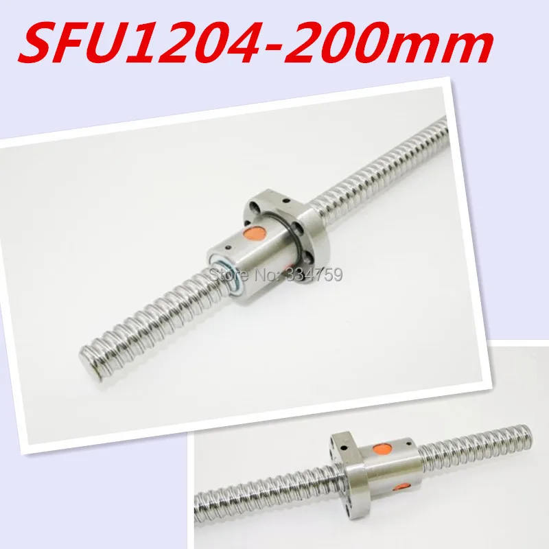 SFU1204 200mm set : 1 pc SFU1204 Ball Screw -L200mm + 1 pc 1204 Ball Screw Nut for cnc parts no end machined
SFU1204 200mm set : 1 pc SFU1204 Ball Screw -L200mm + 1 pc 1204 Ball Screw Nut for cnc parts no end machined