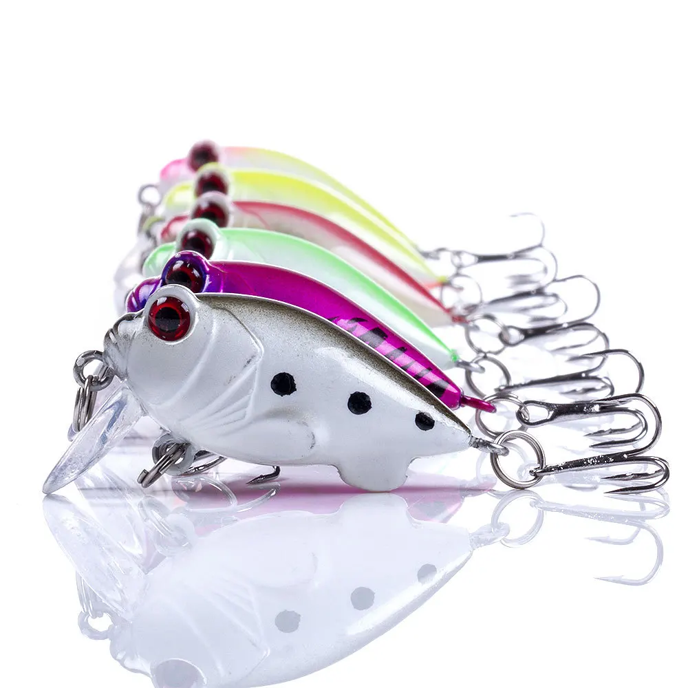 New 1Pcs/lot 6 color rock hard bait 4cm/5.2g lure bait bionic big 3D eyes bait fishing gear artificial bait for fishing
New 1Pcs/lot 6 color rock hard bait 4cm/5.2g lure bait bionic big 3D eyes bait fishing gear artificial bait for fishing