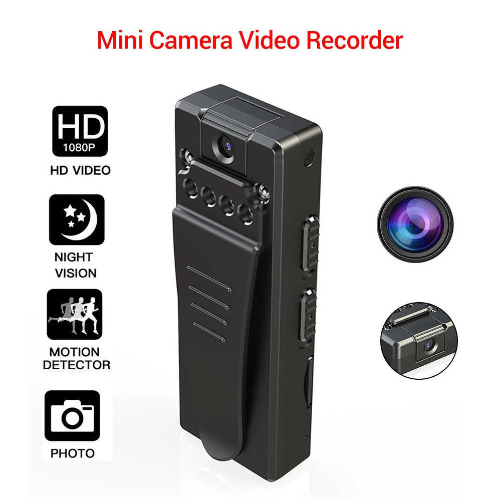 Mini HD 1080P Micro Video Camera Voice Recorders Cam Infrared Night Vision Recording Dictaphone Clip DV Camcorder for Car A7
Mini HD 1080P Micro Video Camera Voice Recorders Cam Infrared Night Vision Recording Dictaphone Clip DV Camcorder for Car A7