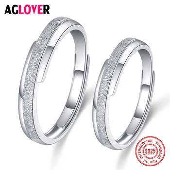2Pcs 925 Sterling Silver Couple Scrub Process Rings For Women Men Wedding Engagement Lovers Jewelry
2Pcs 925 Sterling Silver Couple Scrub Process Rings For Women Men Wedding Engagement Lovers Jewelry