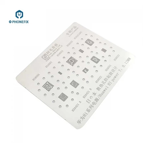 PHONEFIX High Quality BGA Reballing Stencils Huawei Power IC BGA Rework Net Reballing Stencils
PHONEFIX High Quality BGA Reballing Stencils Huawei Power IC BGA Rework Net Reballing Stencils