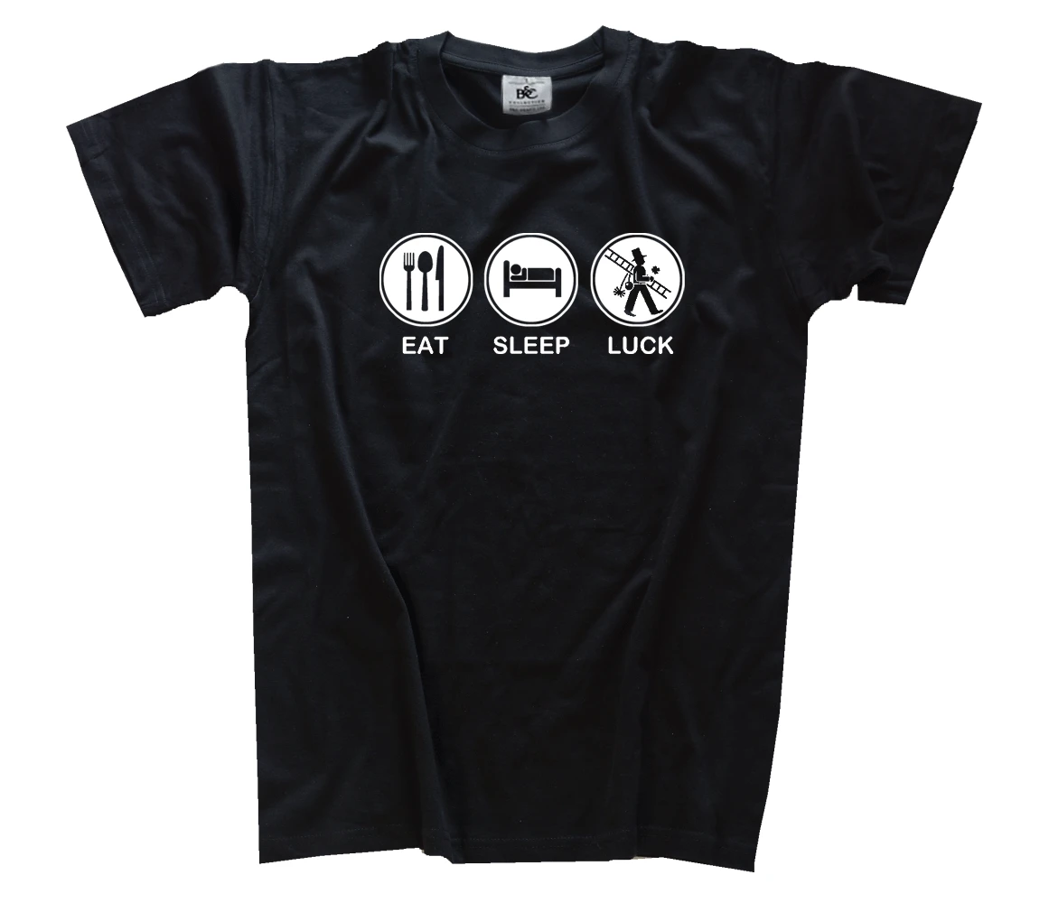 Eat Sleep Luck Chimney Sweep I Luck Good Luck Charm Fireplace T-Shirt S - 3XL 2018 New Short Sleeve Men T Shirt
Eat Sleep Luck Chimney Sweep I Luck Good Luck Charm Fireplace T-Shirt S - 3XL 2018 New Short Sleeve Men T Shirt
