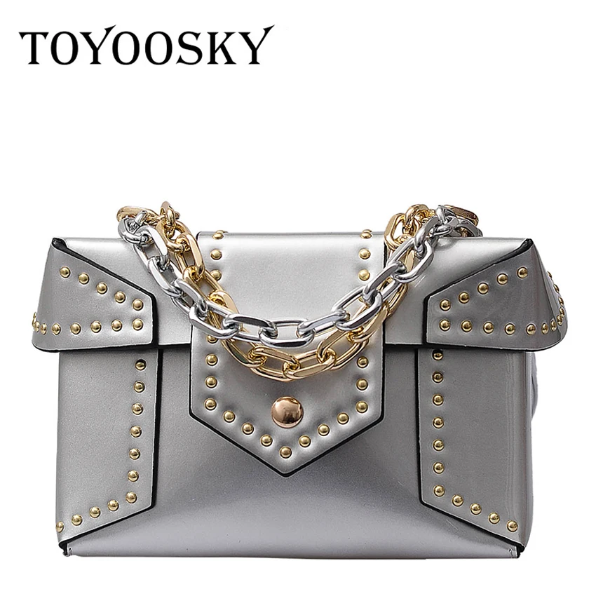 TOYOOSKY Fashion Female Square Bag 2019 New Quality Patent Leather Women's Designer Handbag Rivet Chain Shoulder Messenger Bags
TOYOOSKY Fashion Female Square Bag 2019 New Quality Patent Leather Women's Designer Handbag Rivet Chain Shoulder Messenger Bags