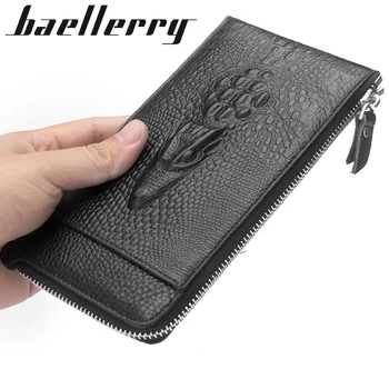 Baellerry 3D Alligator Genuine Leather Men Wallet Purse Brand Zipper Card Holder Phone Bag Crocodile Wallet Male Clutch Wallet
Baellerry 3D Alligator Genuine Leather Men Wallet Purse Brand Zipper Card Holder Phone Bag Crocodile Wallet Male Clutch Wallet
