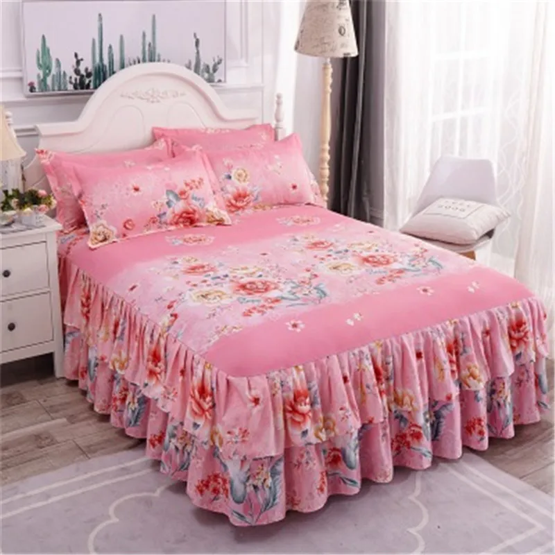 

Luxury Extra Deep Frilled Valance Fitted Sheets Comfy Nights Dyed Cotton Easy Care Valance Fitted Sheet Bed Skirt Pillowcase