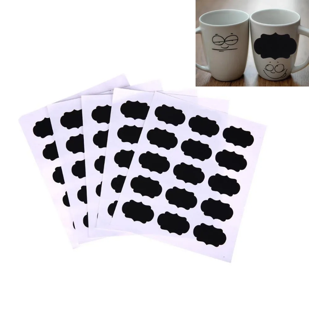 75Pcs Reusable Blackboard Stickers Removable Kitchen Sticker Labels Jars Bottle Cup Chalkboard Stickers Wall Sticker With Pen 
75Pcs Reusable Blackboard Stickers Removable Kitchen Sticker Labels Jars Bottle Cup Chalkboard Stickers Wall Sticker With Pen