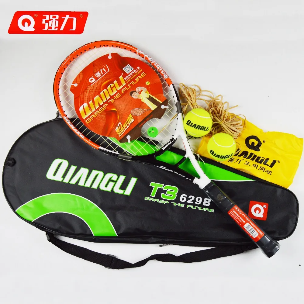 Фото Authentic Qiangli 629B tennis tenis masculino Carbon aluminum integrally Suite racket raquetas de raquete | Спорт и развлечения
