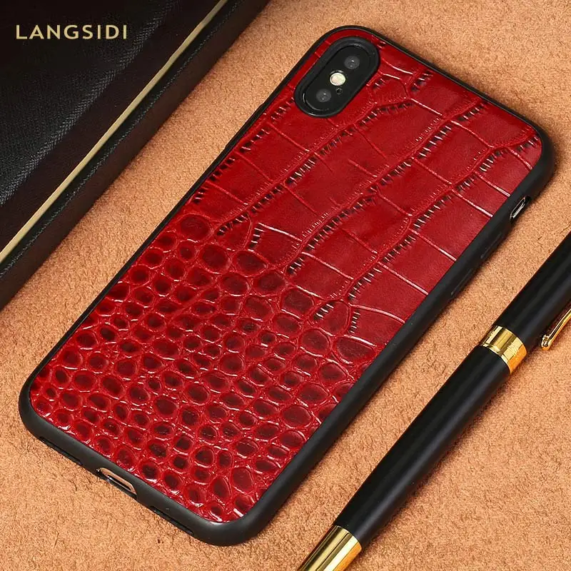 Genuine Leather crocodile pattern Anti-drop phone case for iphone 6plus 7plus 8 All-inclusive protective cover for iphone X case
Genuine Leather crocodile pattern Anti-drop phone case for iphone 6plus 7plus 8 All-inclusive protective cover for iphone X case