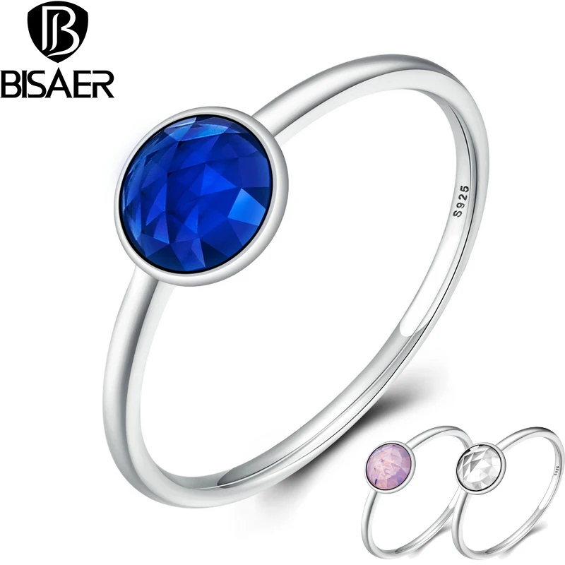 BISAER 100% 925 Sterling Silver September Droplet Birthstone Engagement Rings for Women Authentic Silver Jewelry S925 WEU7613 
BISAER 100% 925 Sterling Silver September Droplet Birthstone Engagement Rings for Women Authentic Silver Jewelry S925 WEU7613
