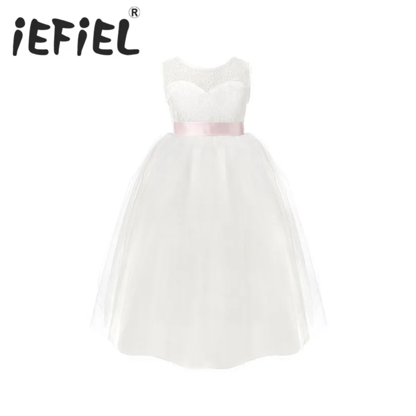 iEFiEL Lace White Flower Girl Dresses Back Hollow Heart Shape First Communion Dresses Girls Princess Pageant Party Bridal Dress
iEFiEL Lace White Flower Girl Dresses Back Hollow Heart Shape First Communion Dresses Girls Princess Pageant Party Bridal Dress