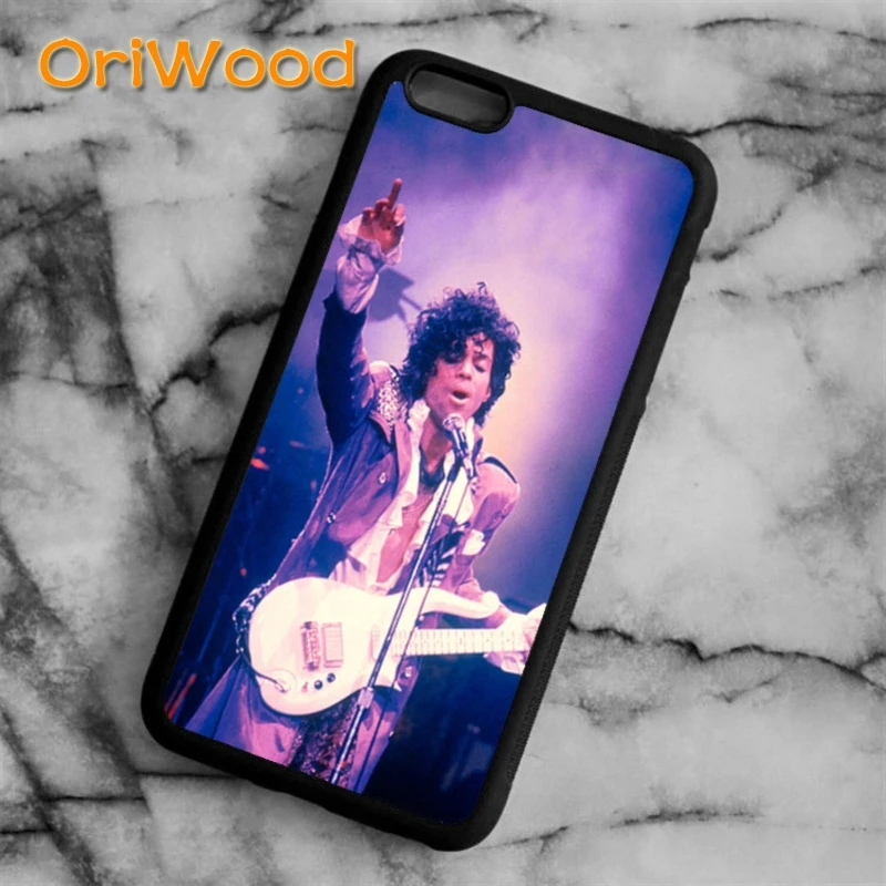 Чехол OriWood Prince Роджерс Нельсон с фиолетовым принтом для iPhone 6s 7 8 plus X XR XS 11 12 pro max