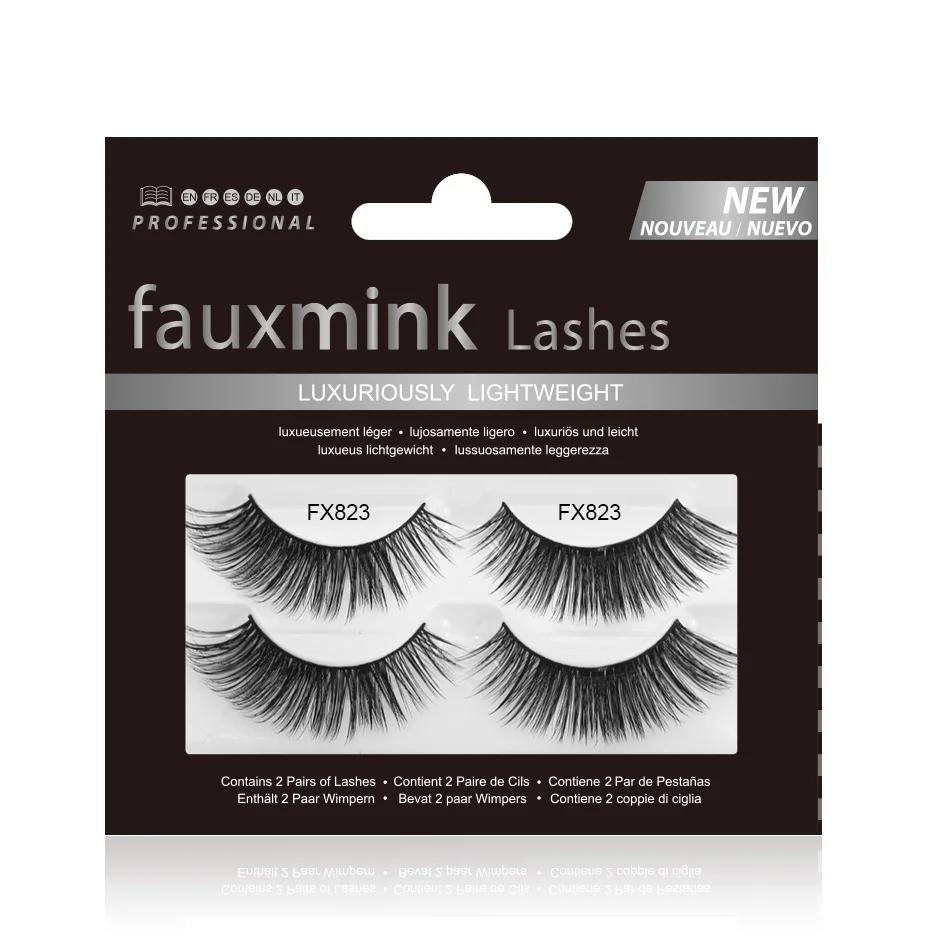 Genailish 2 Pairs Multipack 3D Soft Mink Hair False Eyelashes Wispy Fluffy Long Lashes Natural Eye Makeup Faux Eye Lashes FX823
Genailish 2 Pairs Multipack 3D Soft Mink Hair False Eyelashes Wispy Fluffy Long Lashes Natural Eye Makeup Faux Eye Lashes FX823