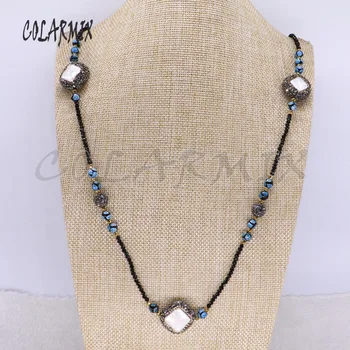 Wholesale Bohemia big crystal beaded necklace handmade jewelry necklace beaded natural pearls bead necklace 3953
Wholesale Bohemia big crystal beaded necklace handmade jewelry necklace beaded natural pearls bead necklace 3953