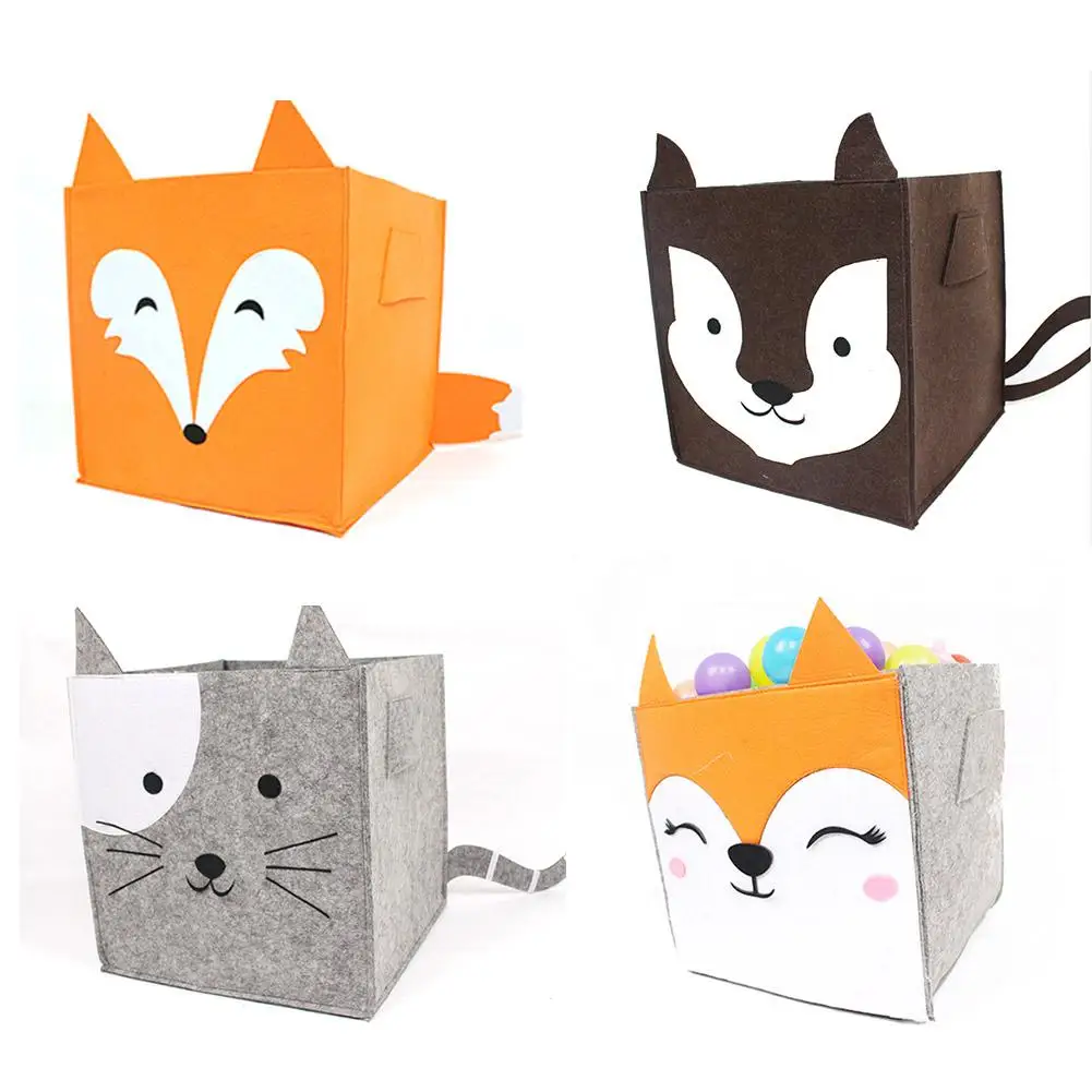 Felt Cloth Cartoon Storage Box Practical Cute Snack Storage Boxes Foldable Organizer
Felt Cloth Cartoon Storage Box Practical Cute Snack Storage Boxes Foldable Organizer