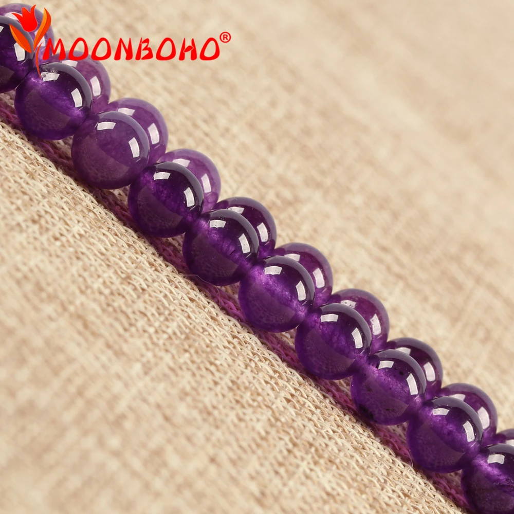 Wholesale Round Amethysts Beads Natural Stone Agates Purple Polish Loose Beads For Jewelry Making 4 6 8 10MM Pick Size
Wholesale Round Amethysts Beads Natural Stone Agates Purple Polish Loose Beads For Jewelry Making 4 6 8 10MM Pick Size