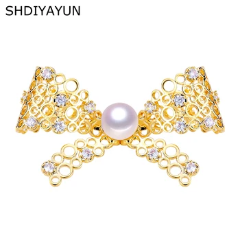 SHDIYAYUN 2019 New Pearl Brooch For Women Lovely Bow Brooches Pins Natural Freshwater Pearl Fine Jewelry Accessories Corsage
SHDIYAYUN 2019 New Pearl Brooch For Women Lovely Bow Brooches Pins Natural Freshwater Pearl Fine Jewelry Accessories Corsage