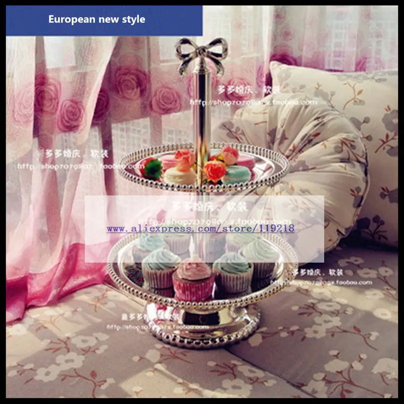 1 PCS Real material Continental double-layer bow cake plate wedding birthday snack plate CAPCAKE dessert West Point frame
1 PCS Real material Continental double-layer bow cake plate wedding birthday snack plate CAPCAKE dessert West Point frame