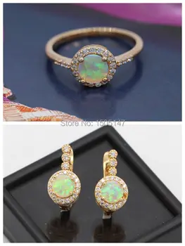 GZJY Beautiful Cute Round Yelloe Fire Opal Jewelry Gold Color Earrings Ring Set For Women Wedding Party Wholesale
GZJY Beautiful Cute Round Yelloe Fire Opal Jewelry Gold Color Earrings Ring Set For Women Wedding Party Wholesale