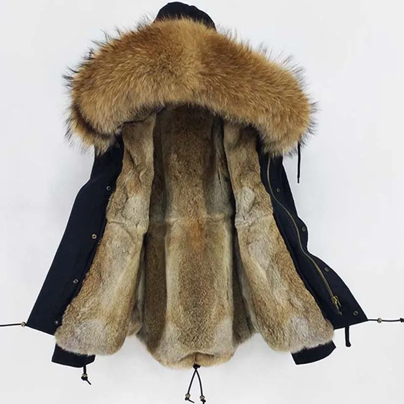 Women Parka 2019 Green Short Rabbit Fur Coat With Real Raccoon Fur Collar Hooded Winter Jacket Thick Warm
Women Parka 2019 Green Short Rabbit Fur Coat With Real Raccoon Fur Collar Hooded Winter Jacket Thick Warm