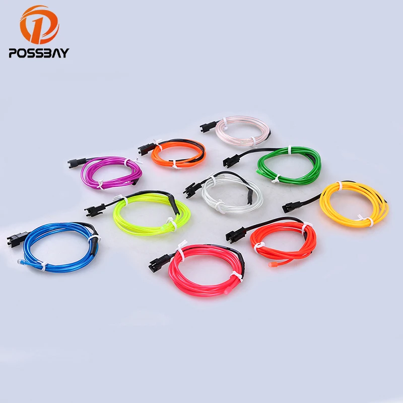 POSSBAY 1M LED DIY Flexible Neon Glow EL Wire Rope Tube Decoration Lights For Dance Party Wedding Decorative Lamp
POSSBAY 1M LED DIY Flexible Neon Glow EL Wire Rope Tube Decoration Lights For Dance Party Wedding Decorative Lamp