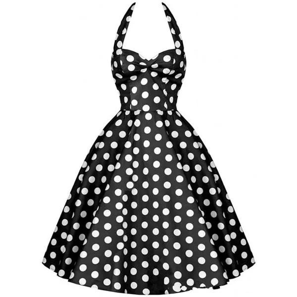 Summer Style Lady Retro Audrey Hepburn Vestidos Women Vintage 50s Dress Big Swing Polka Dot Backless Rockabilly Dress Plus Size
Summer Style Lady Retro Audrey Hepburn Vestidos Women Vintage 50s Dress Big Swing Polka Dot Backless Rockabilly Dress Plus Size