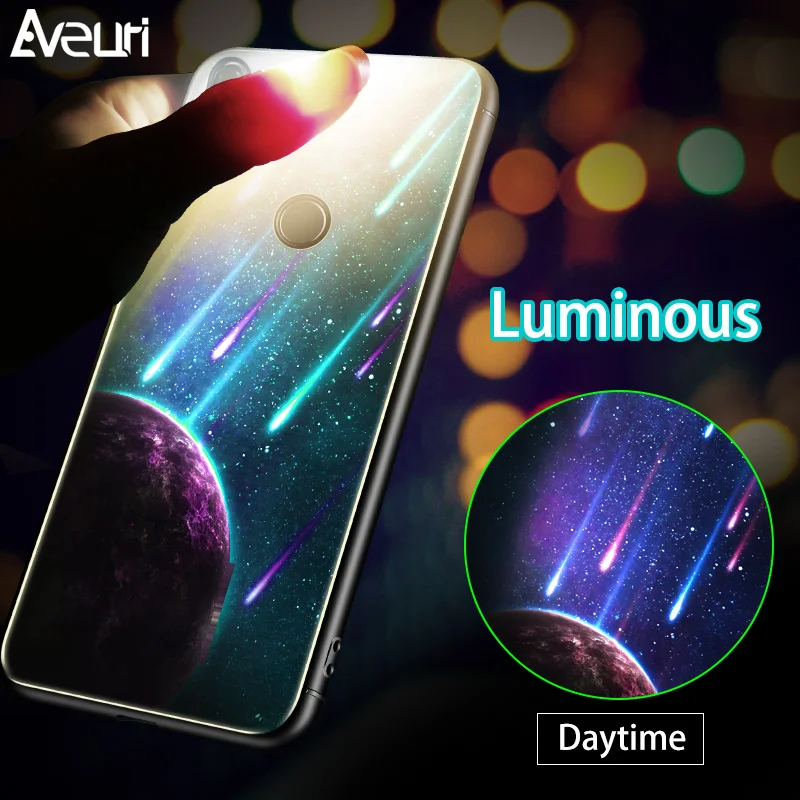 Luminous Glass Phone Case For Huawei Honor 9 Lite 10 7C 8C 6X 7X 8X Play Coque Cover For Huawei Y6 Y7 Prime Y9 2018 P Smart 2019
Luminous Glass Phone Case For Huawei Honor 9 Lite 10 7C 8C 6X 7X 8X Play Coque Cover For Huawei Y6 Y7 Prime Y9 2018 P Smart 2019