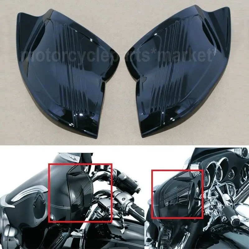 Черная крышка обтекателя Для Harley Touring Electra Glides FLHX FLHT CVO Tri Glide Ultra Classic FLHTCUTG 1996-2013 |