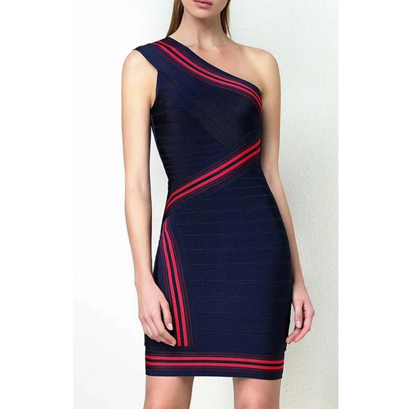 2018 Elegant Chic Summer One Shoulder Dark Blue Wine Red Bandage Dress Patchwork Bodycon Sexy Backless Celebrity Vestidos
2018 Elegant Chic Summer One Shoulder Dark Blue Wine Red Bandage Dress Patchwork Bodycon Sexy Backless Celebrity Vestidos