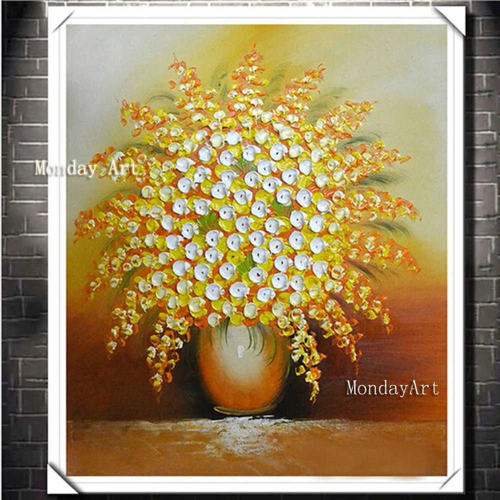 Handpainted flower painting On Canvas Wall Art Abstract Modern Acrylic Flowers Palette Knife Oil Painting for Home Decorative
Handpainted flower painting On Canvas Wall Art Abstract Modern Acrylic Flowers Palette Knife Oil Painting for Home Decorative