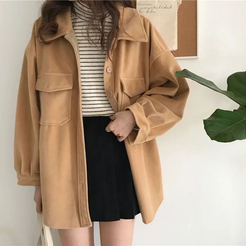 Spring and Autumn Women's Casual Jacket 2019 New College Style Retro Solid Color Large Size Long Sleeve Women's Jacket NUW372
Spring and Autumn Women's Casual Jacket 2019 New College Style Retro Solid Color Large Size Long Sleeve Women's Jacket NUW372