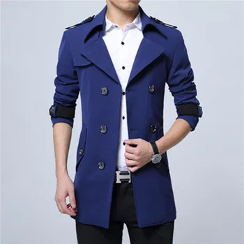 Fashion Coat For Men Double Breasted Turn Down Collar Trench Coat Men Plus Size M-6XL Blue Black Fuchsia Dropshipping
Fashion Coat For Men Double Breasted Turn Down Collar Trench Coat Men Plus Size M-6XL Blue Black Fuchsia Dropshipping