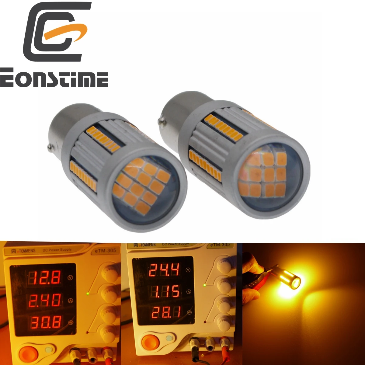 Eonstime 2pcs 30W 2.4A 66SMD LED CanBus No Error 1156 BAU15S PY21W Car Turn Signal light No Hyper Flash Yellow/Amber 10V-30V
Eonstime 2pcs 30W 2.4A 66SMD LED CanBus No Error 1156 BAU15S PY21W Car Turn Signal light No Hyper Flash Yellow/Amber 10V-30V