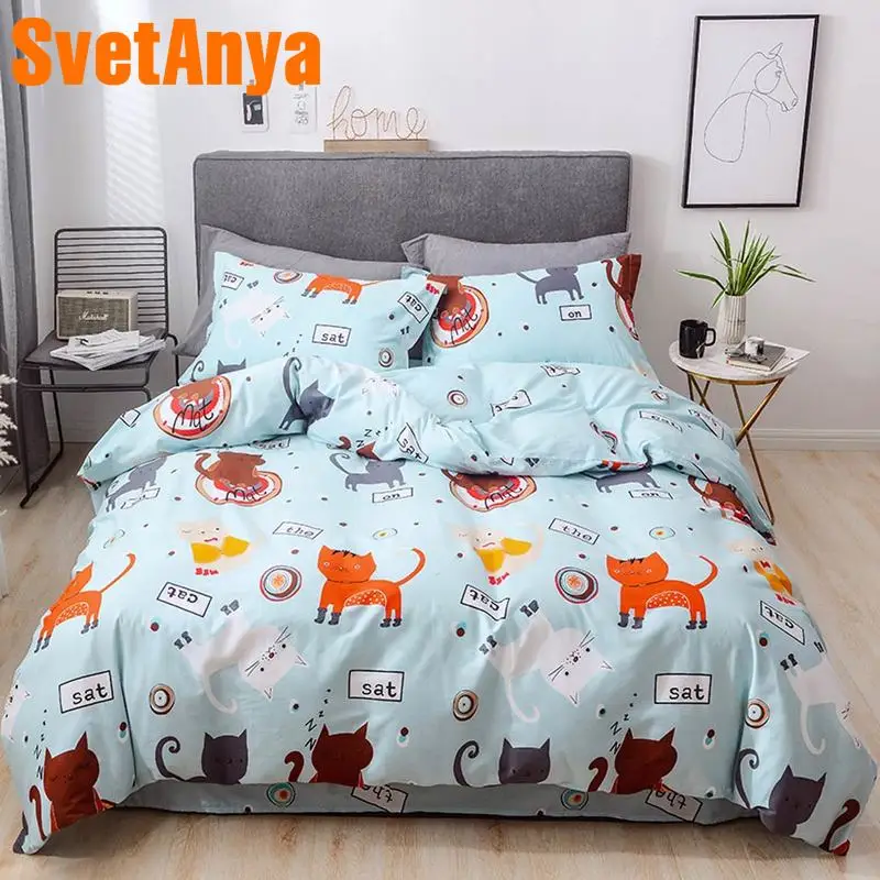 Svetanya Cotton Bedding Set Cat Pattern flat sheet pillowcase Duvet Cover Sets for Kids Adults
Svetanya Cotton Bedding Set Cat Pattern flat sheet pillowcase Duvet Cover Sets for Kids Adults