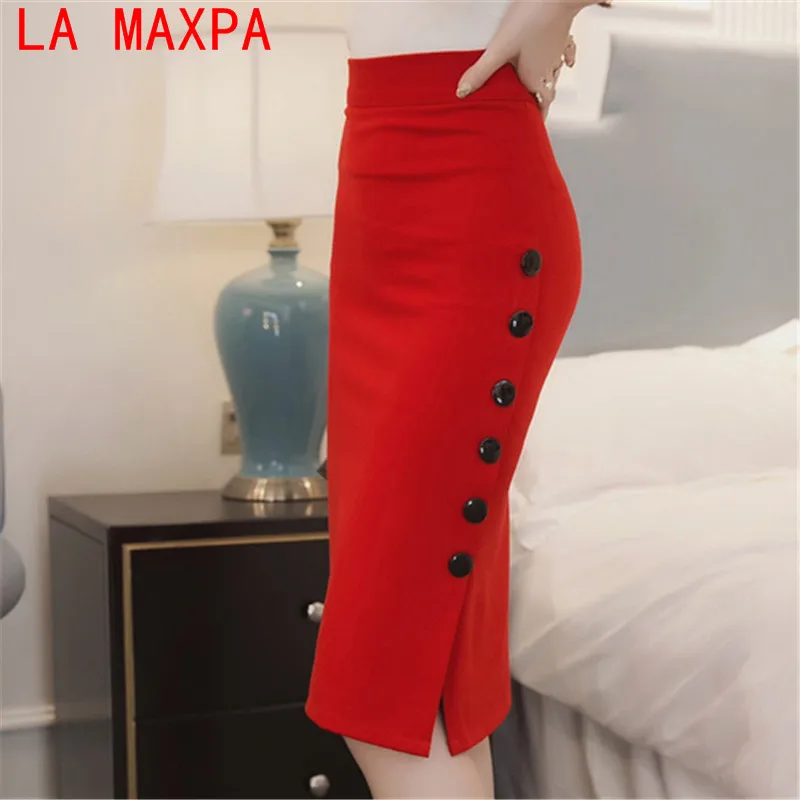 Plus Size New Fashion 2019 Women Skirt Midi Skirt Slim OL Sexy Open Slit Button Slim Pencil Skirt Elegant Ladies Skirts 2 Colors
Plus Size New Fashion 2019 Women Skirt Midi Skirt Slim OL Sexy Open Slit Button Slim Pencil Skirt Elegant Ladies Skirts 2 Colors