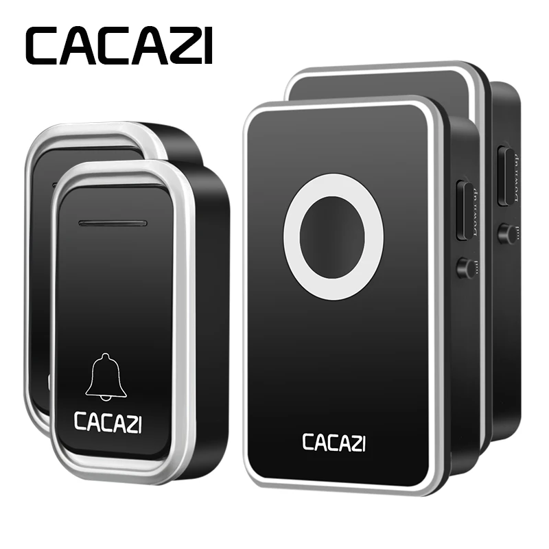 CACAZI Smart Wireless DoorBell Waterproof AC US EU Plug Battery Button Operated 300M Remote Home Calling Bell 38 Rings 3 Volume
CACAZI Smart Wireless DoorBell Waterproof AC US EU Plug Battery Button Operated 300M Remote Home Calling Bell 38 Rings 3 Volume